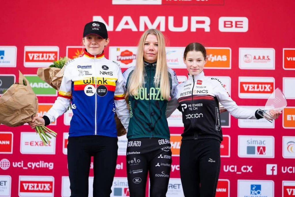 CX NAMUR / Laurine Demeulemeester s’impose chez les cadettes 2e année, Julia Boulton chez les Cadettes 1 !
