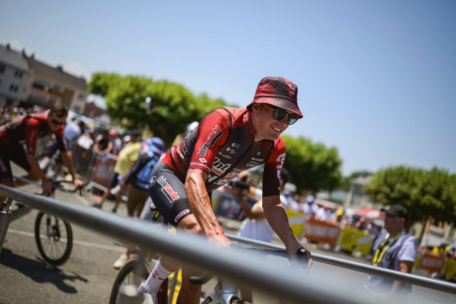 LA QUOTIDIENNE DU TOUR DE FRANCE ( Étape 5 / 21) Baptiste Veistroffer ouvrait la route aujourd'hui. Avec 144 kilomètres d'échappée en solitaire
